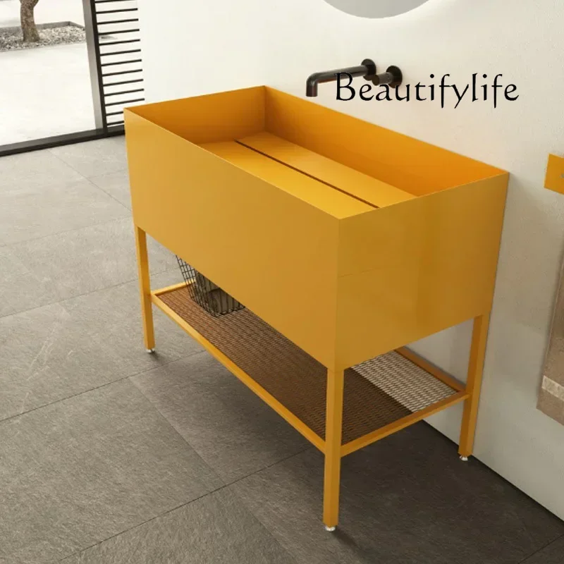 

z.Integrated basin countertop hotel sink toilet bathroom cabinet combination designer style fashion