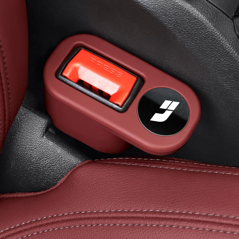 

For Li Xiang L7 2022-2025 Car seat belt socket protective cover pin silicone sleeve fixator