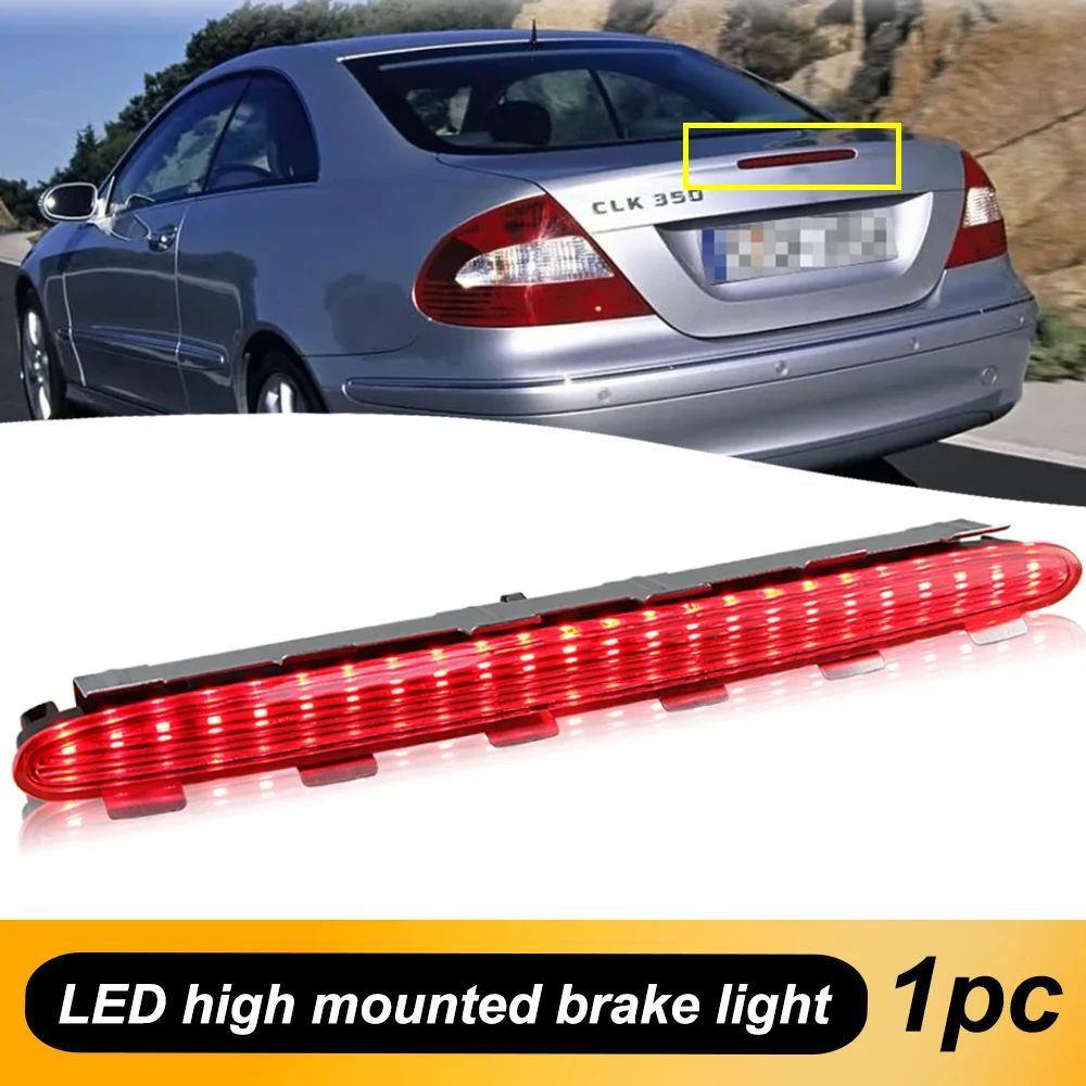 

High Level 3rd Third LED Tail Brake Stop Light Black Lens for Mercedes Benz CLK W209 C209 A209 2002-2007 2008 2009 A2098200956