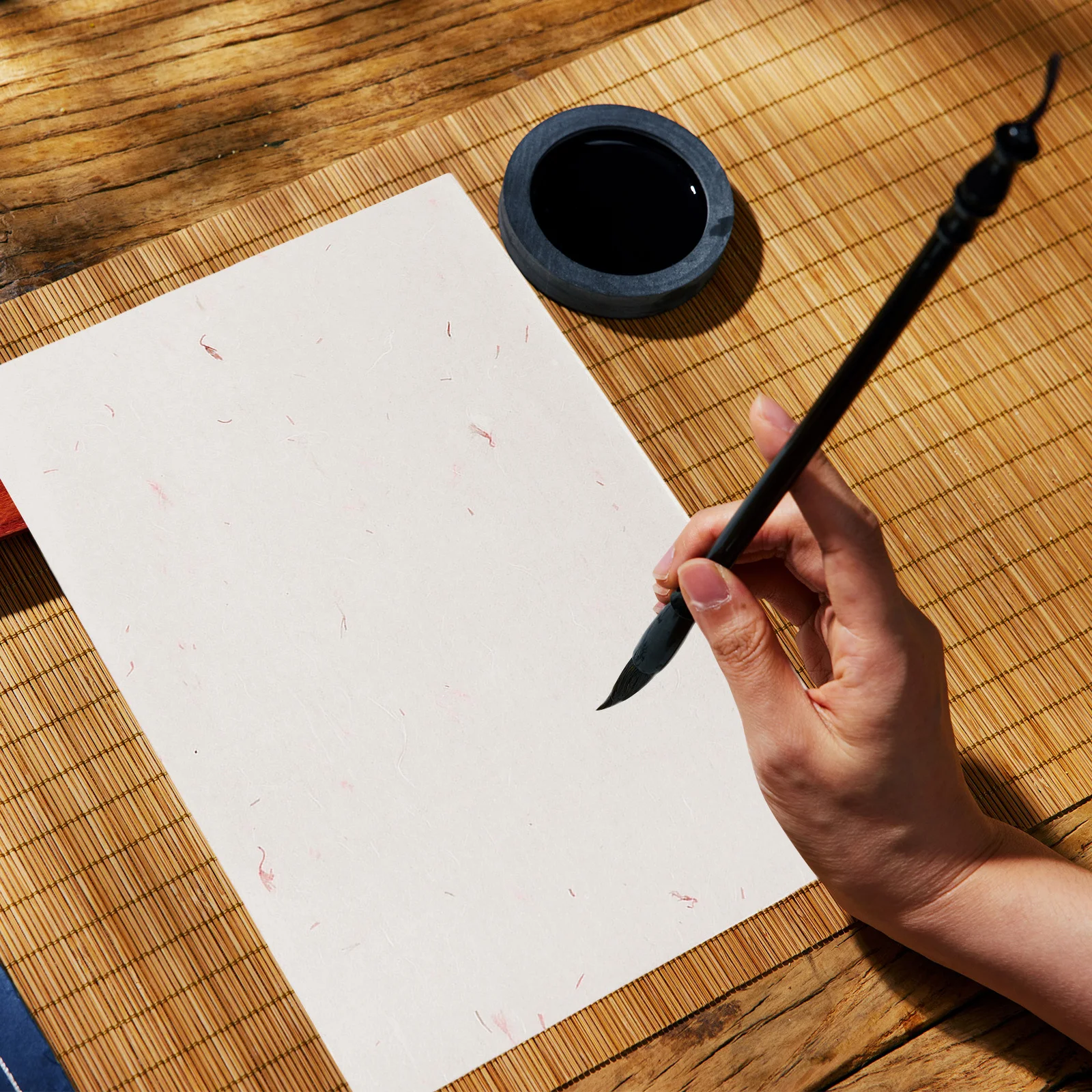 

20Pcs 19x29cm Xuan Paper Chinese Calligraphy Rice Paper Handmade Ink Painting Art Sheets Tattoo Stencil Transfer Gel