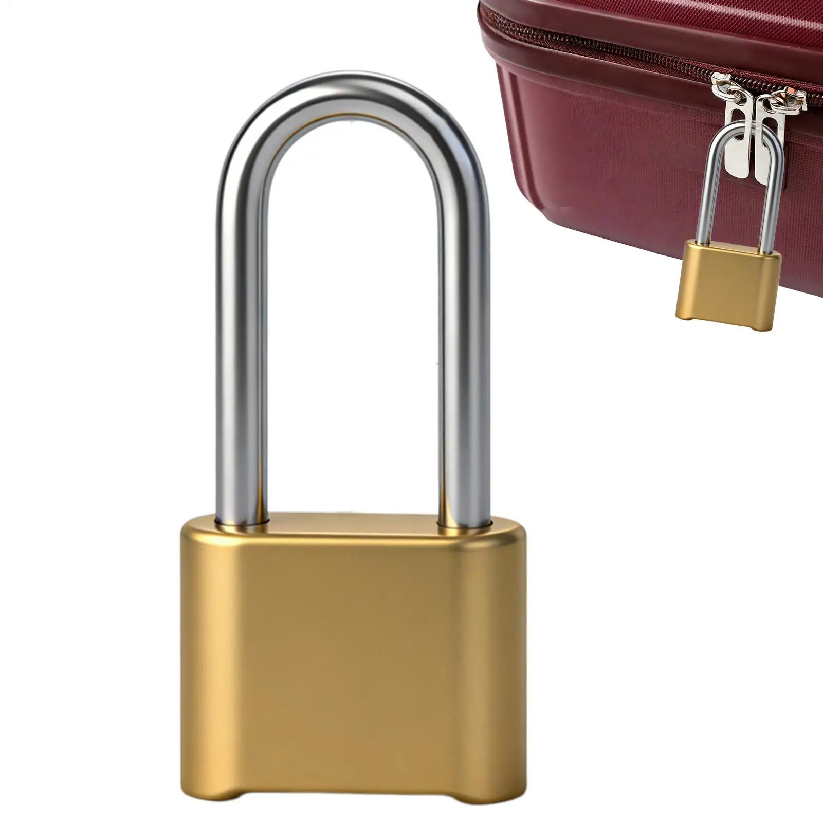 4-Digit Number Combination Padlock metal alloy steel padlock household locks anti-theft for Backpacks Luggage School Gym Lockers