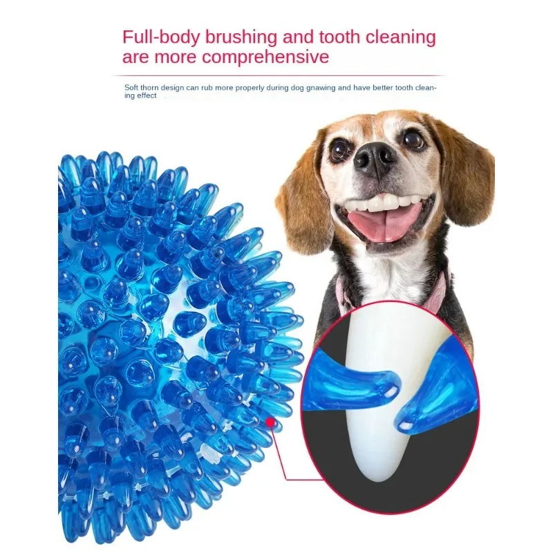 Pet Dog Toy Ball Squeaky Sound Ball Teeth Cleaning Toys Three Models For Small, Medium And Large Dogs Six Pack Dog Accessories