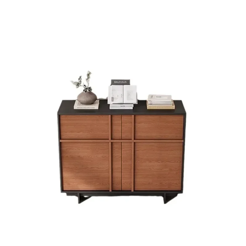 

Solid wood dining side cabinet, medieval cabinet, simple locker, bucket cabinet against the wall, living room entrance