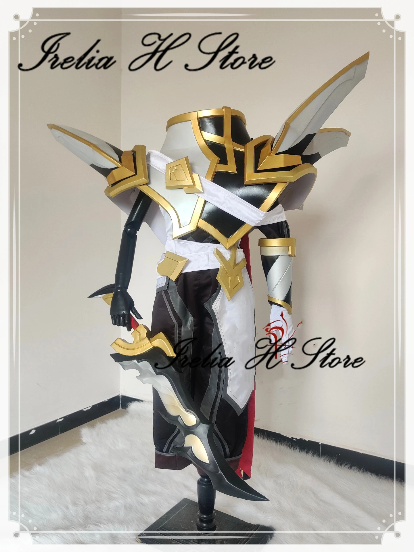 

Irelia H Store Custom size made Game Pyke LOL Cosplays Pyke Sentinel Pyke Cosplay Costume armors weapon the Bloodharbor Ripper