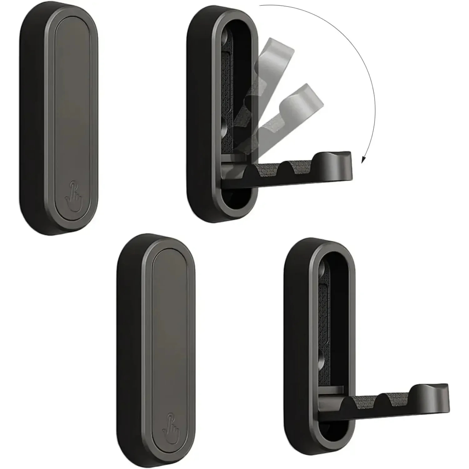 1PC Aluminium Alloy Foldable Clothes Hook Storage for RV Bathroom Home Camper Caravan RV Interior Accessories Clothes Hook