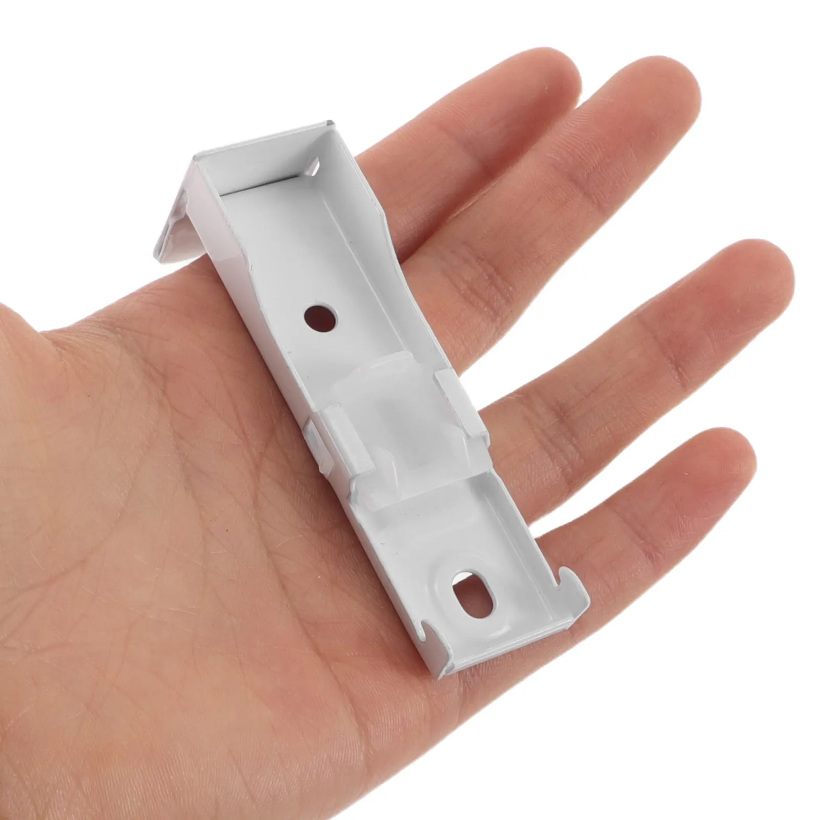 12Pcs Curtain Track Mounting Brackets Iron Material Easy Install Compatible with Most Rails Ceiling Wall Window Curtain Hardware