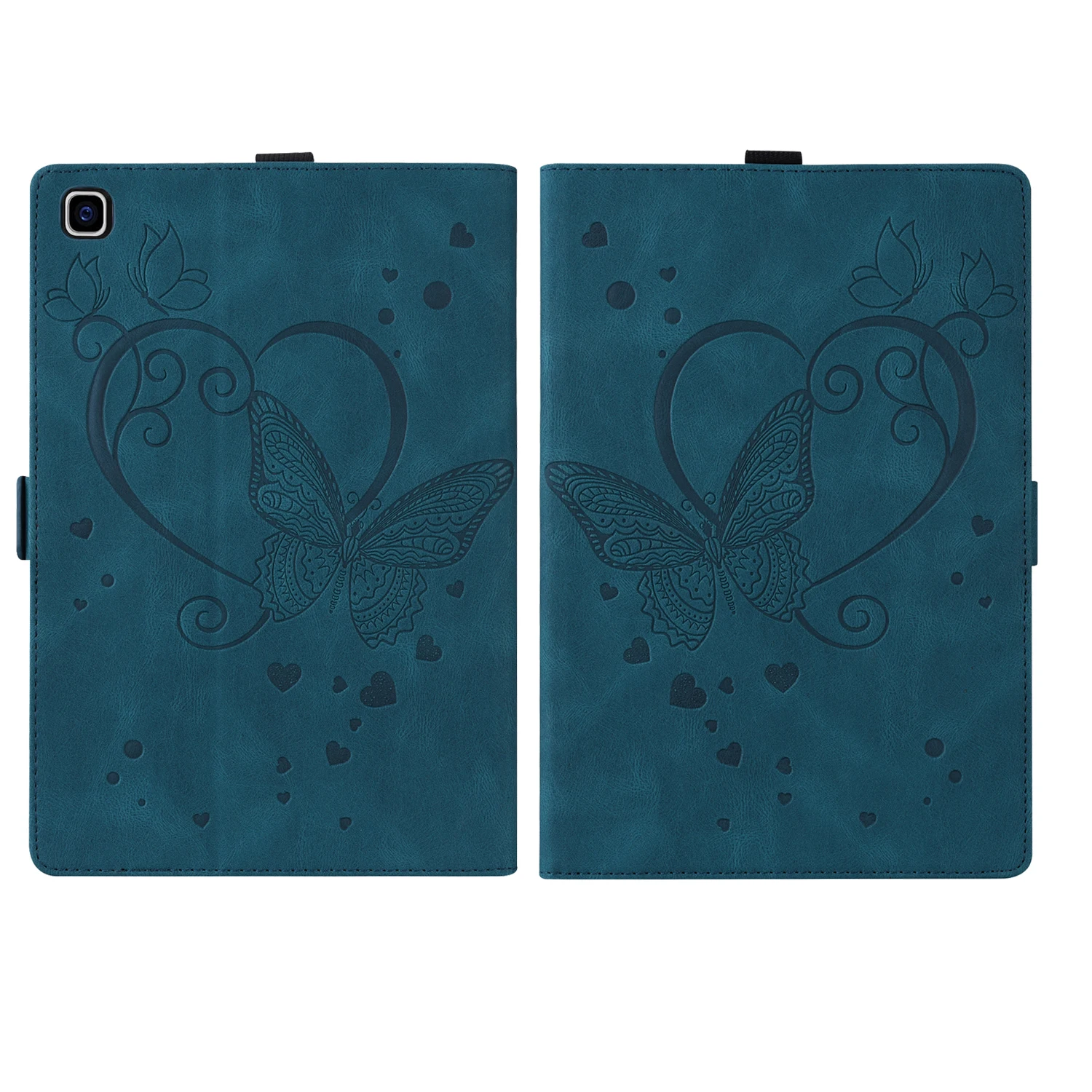 

Чехол-кошелек с отделением для карт для Samsung Galaxy Tab A7 10,4 2020 Love Butterfly, противоударный флип-чехол с кронштейном из искусственной кожи для сна