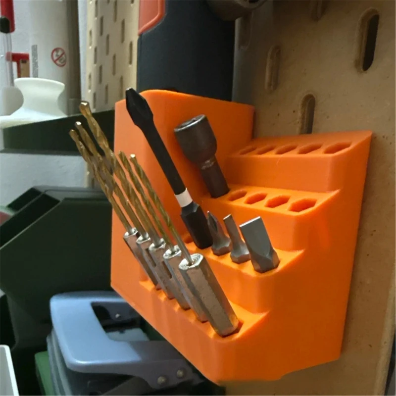 37ME Pegboard مفك بت الأدوات مع 20 25 50 10 فتحات حقيبة تخزين بلاستيكية DIY المهنية