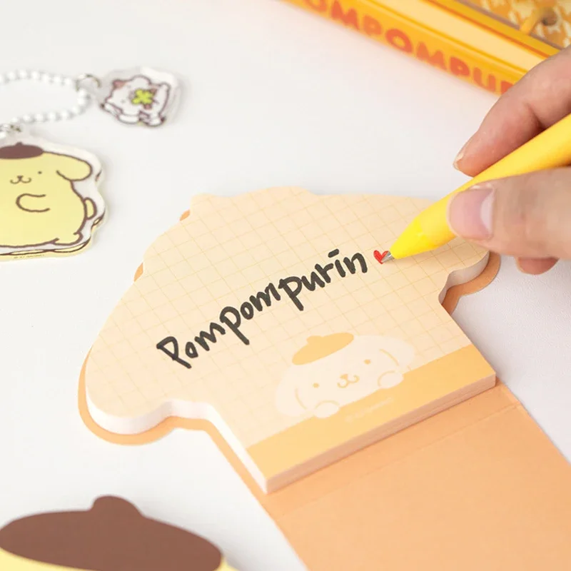 Anime Hello Kitty Pochacco Stationery Label Notepad Bookmark Cinnamoroll Kuromi Student Office Message Memo Notebook Gifts view 3