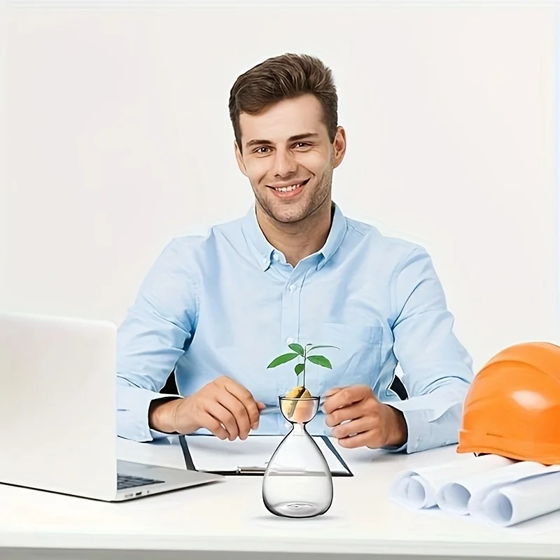 Florero pequeño para principiantes de semillas de aguacate, Kit de crecimiento de árboles de aguacate, florero de cristal de aguacate, regalo para amantes del jardinería, 2 uds.