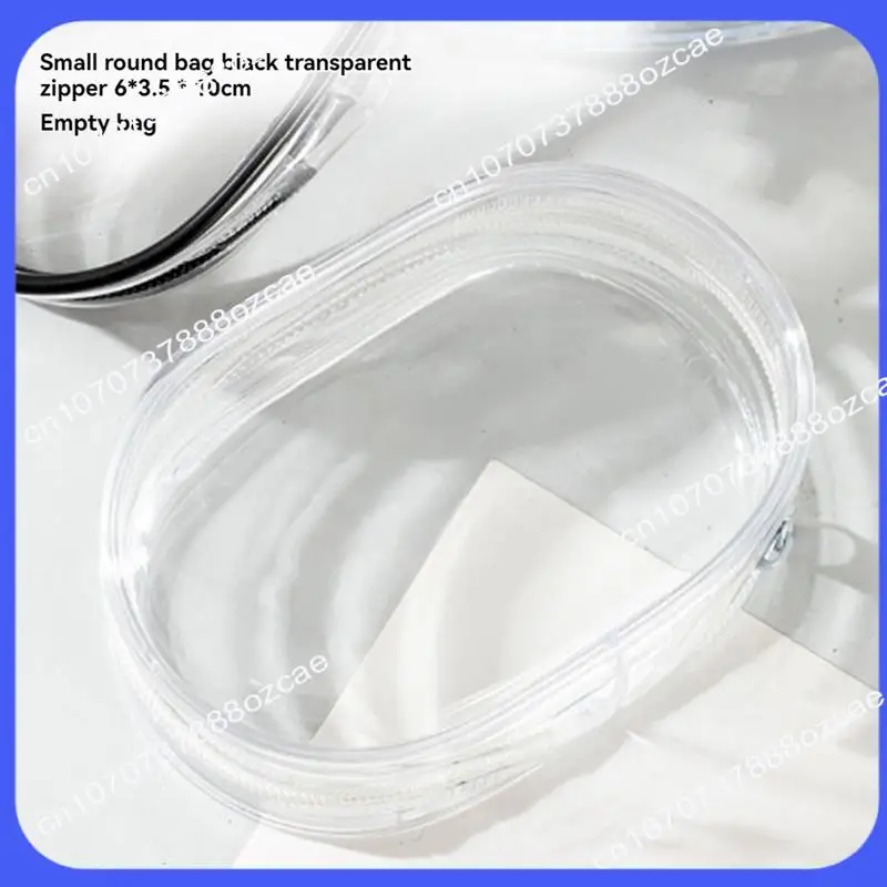 A26P Travel Storage Case Transparent Storage Box Single Zipper Closure Dustproof Collectibles Case  B