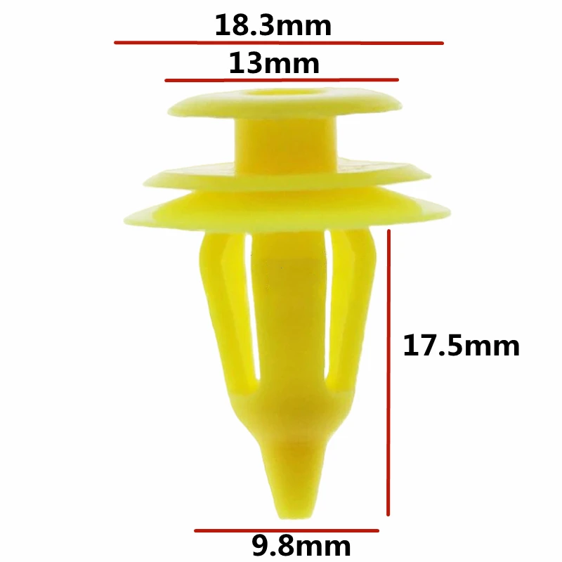 20Pcs For 10mm Hole OE: 67771-30090 Auto Door Trim Panel Retainer Fastener Clips Car Door Panel Guard Wheel Eyebrow Clip TY595