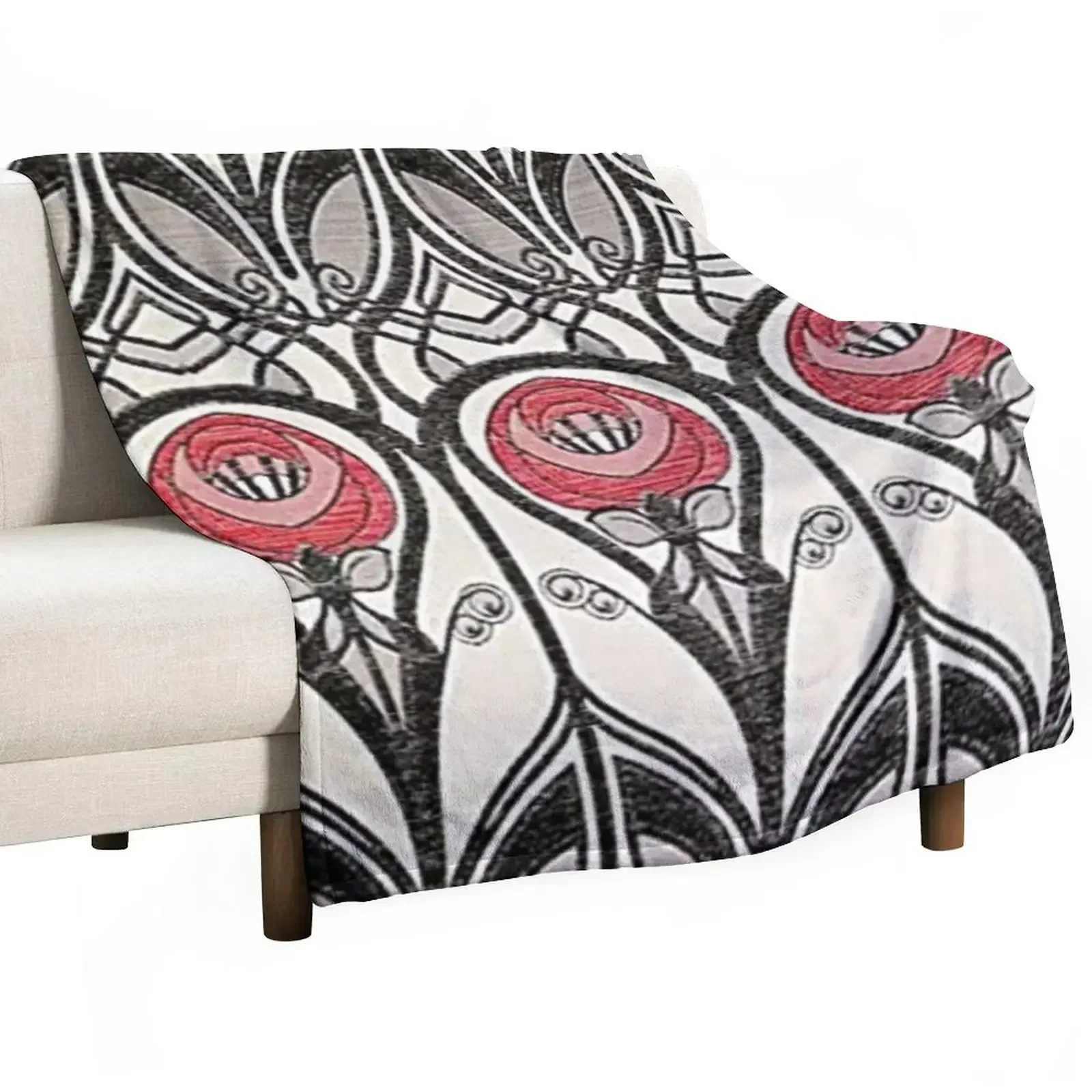 

New Charles Rennie Mackintosh design Throw Blanket Bed covers Sofas Summer Beddings Luxury Throw Blankets