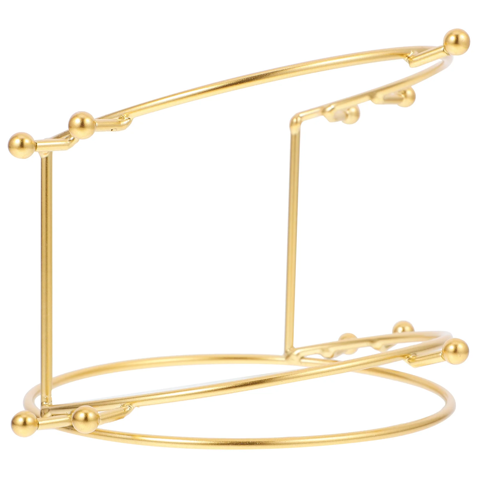 

1pc Crown Display Stand Two-Tier Headband Holder For Bride Tiara Storage Rack Jewelry Organizer Home Wedding Party Decor