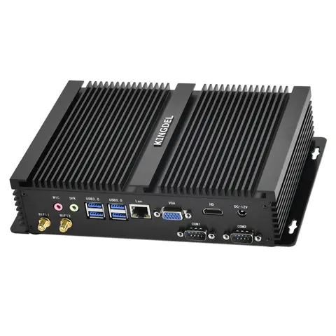 Office Fanless Mini PC with 2*COM RS232 HDMI VGA Intel 10th gen i7 10510U i5 10310U 11th 1135G7 industrial Coomputer Windows11