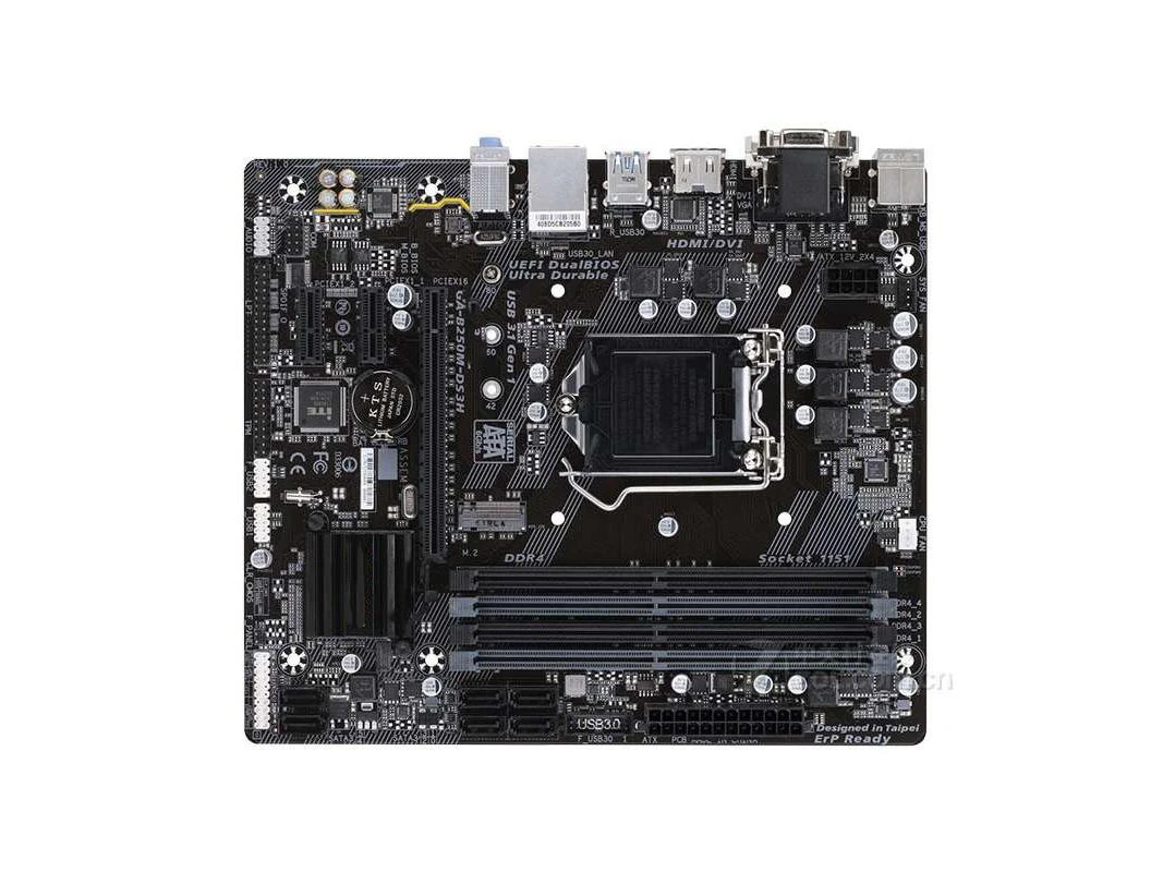 Imagem -02 - Desktop Motherboard Suporte Lga 1151 6ª e 7ª Geração i7 i5 i3 Ddr4 64gb Ssd M.2 B250m-ds3h