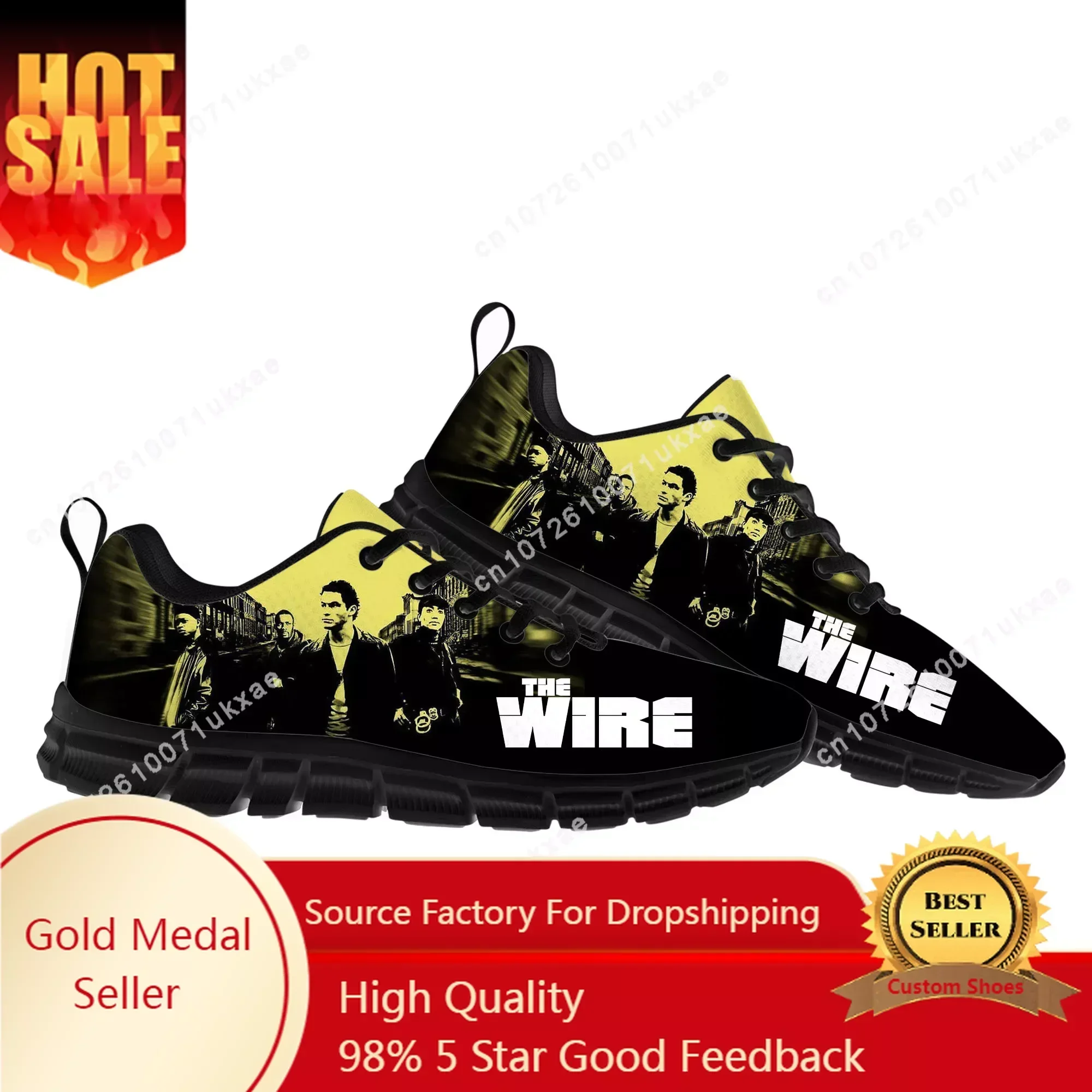 

The Wire Sports Shoes Mens Womens Sneakers High Quality Omar Little Casual Sneaker Couple Custom Shoes