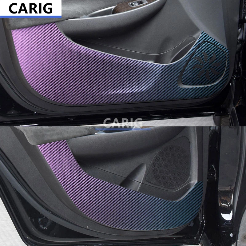 Per CHEVROLET MALIBU 15-22 Porta Anti-calcio Adesivo Modificato In Fibra di Carbonio Interni Auto Pellicola Accessori Modifica