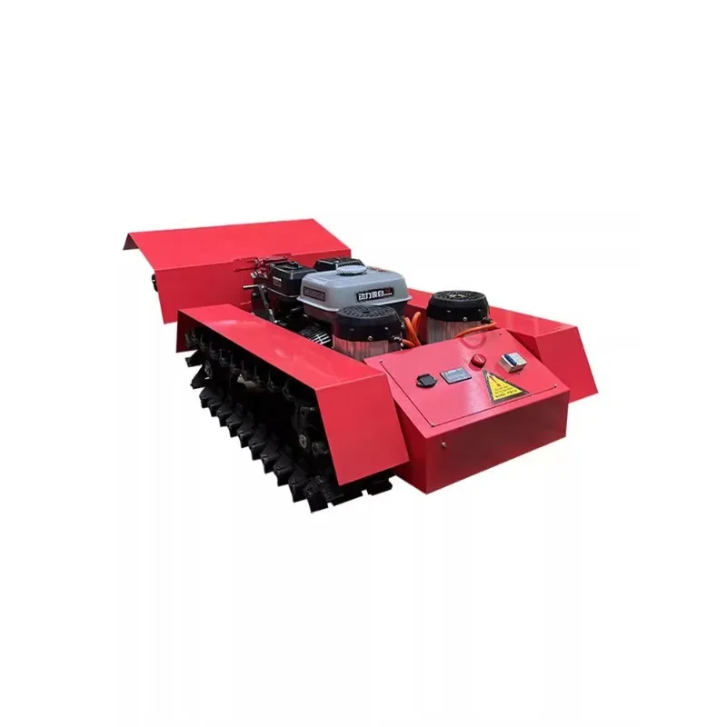 Multifunctional crawler small gasoline diesel agricultural orchard greenhouse remote control rotary tiller