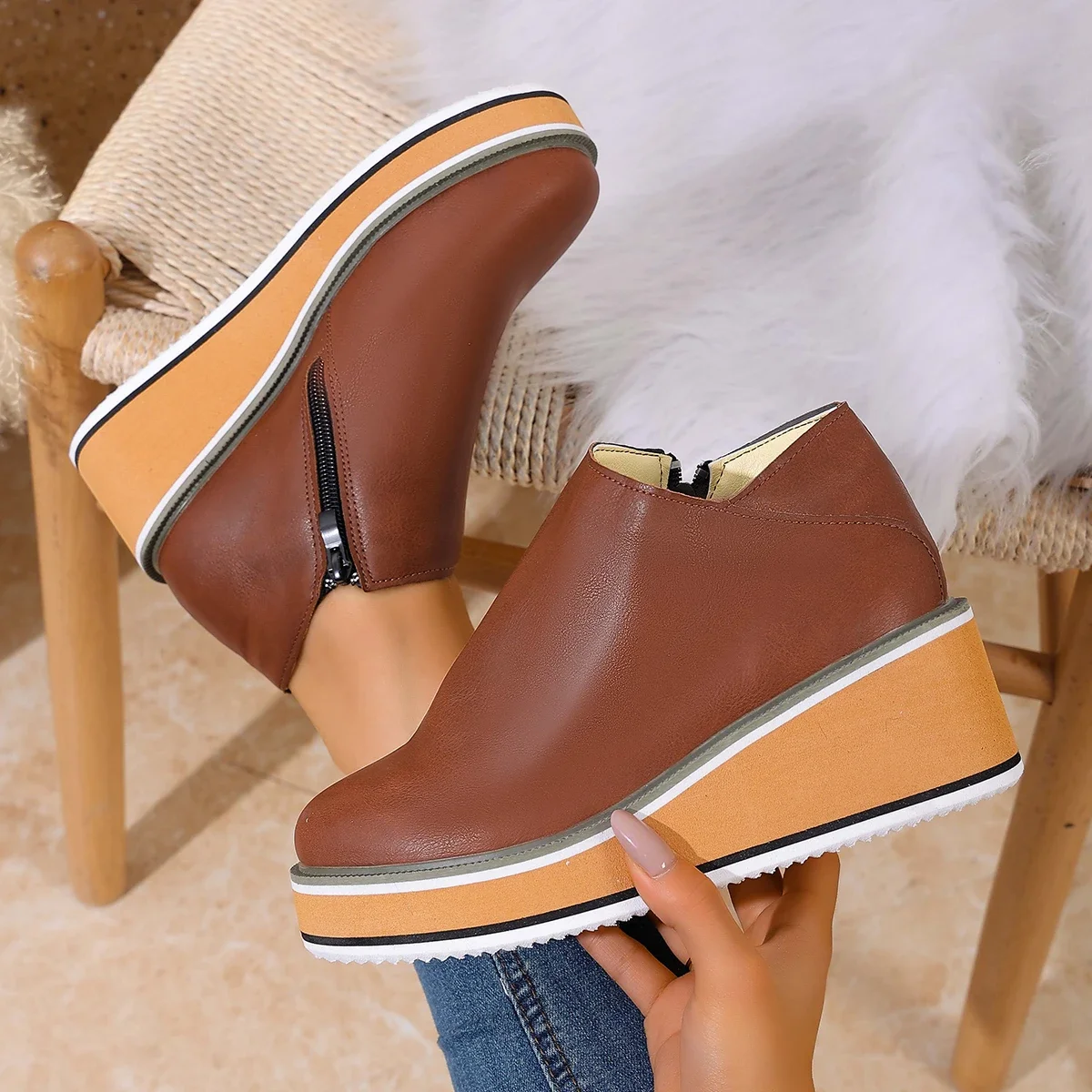 botas-de-tornozelo-femininas-moda-cunha-salto-plataforma-sapatos-de-designer-2025-outono-curto-retro-botas-de-salto-alto-botas-de-mujer