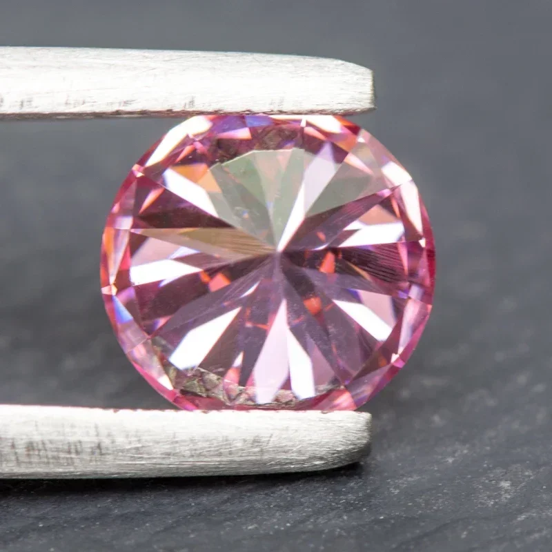 

NEW Moissanite Round Shape Multiple Colors Available Extremely Shiny Top Quality DIY Ring Necklace Earrings Materials Certificat