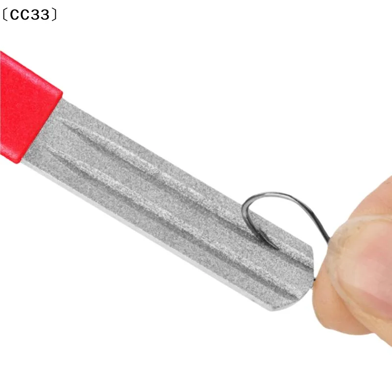 1Pcs Anti-skid Portable Three Grooves Sharpeners Adamas Fishing Hook Sharpener EDC Grinder Accessories For Fishing Tools〔CC33〕
