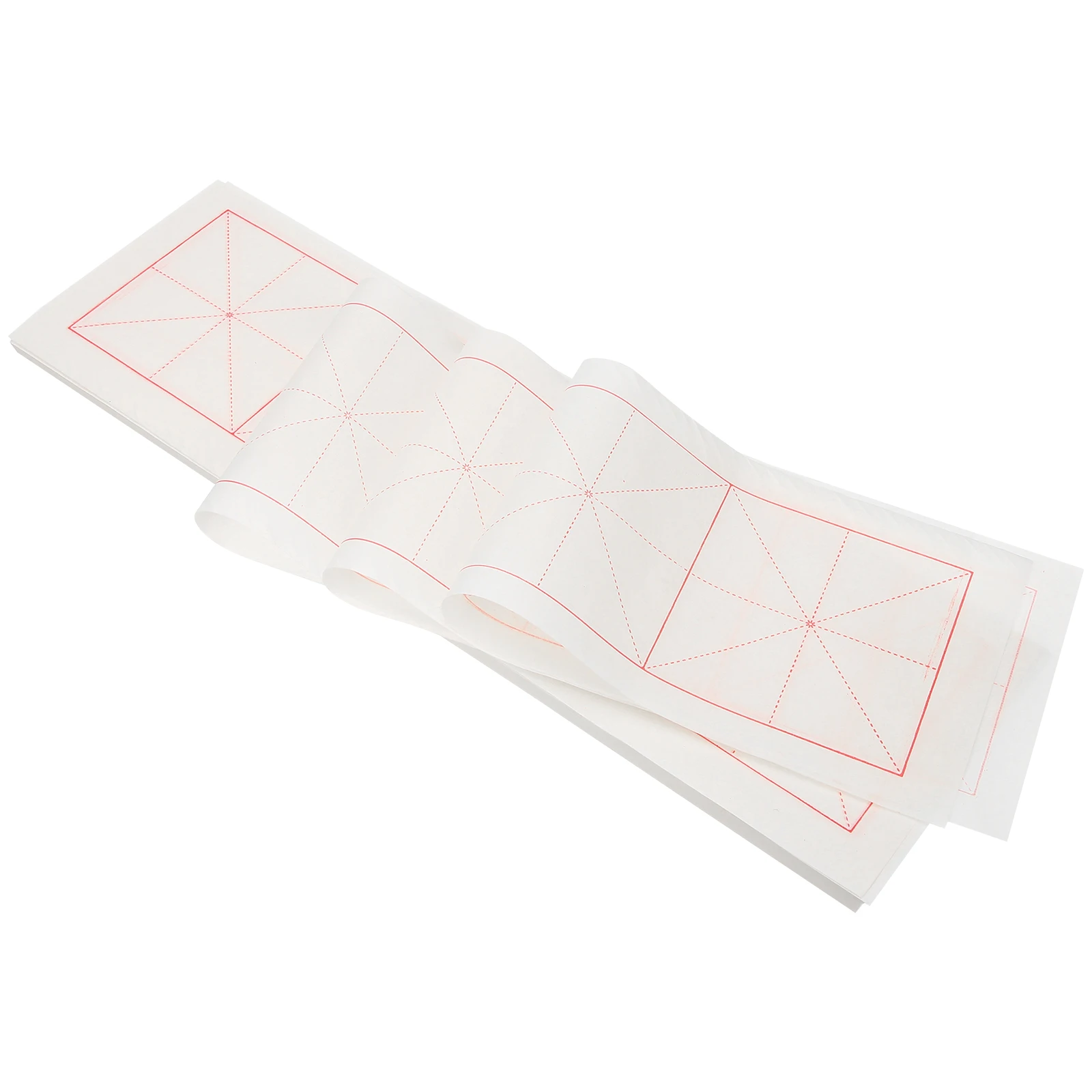 

200 Sheets Grid Rice Paper Chinese Caligraphy Xuan Calligraphy Writing for Beginners Drawing