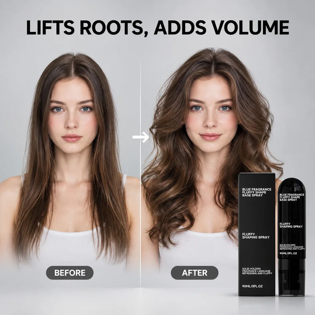 Fluffy Shape Base Spray Root Lifting Volumizing Spray Adds Volume Smooths Frizzy Hair Lightweight for Women Men Fine Coarse Hair