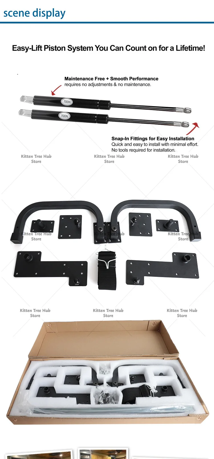 DIY Murphy Bed Hardware Kit for Horizontal Folding Wall Bed Installation Modern Space Saving Furniture view 4