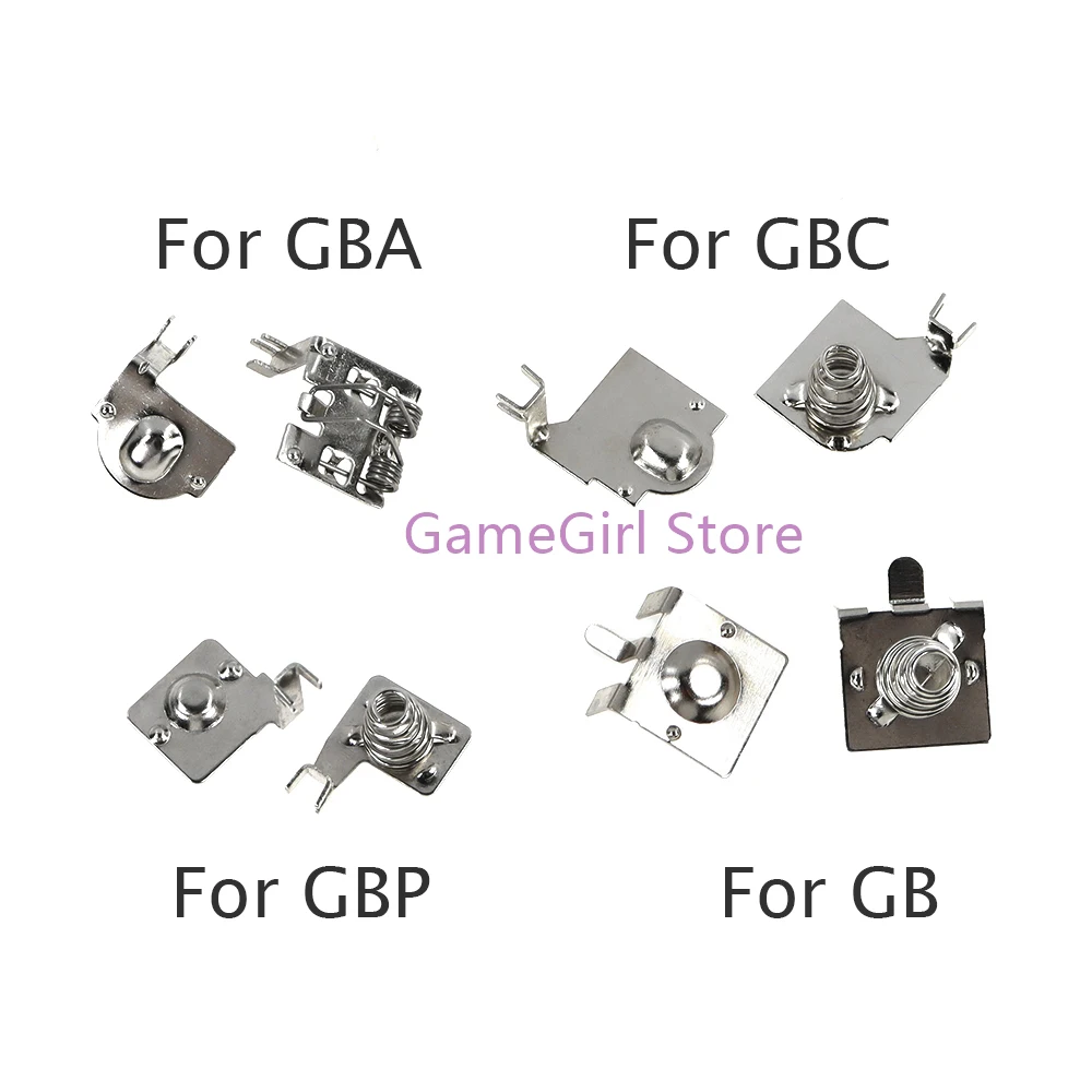 

100pairs Replacement for Game Boy GB GBA GBC GBP Console Motherboard Battery Terminals Spring Contacts