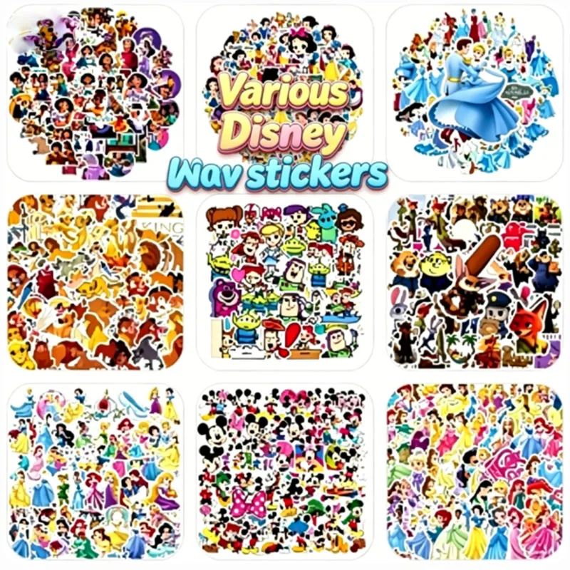 50pcs Disney Graffiti Stickers Mixed The Lion King & Classic Characters Waterproof Decals For Phone Laptop Luggage Diy Kids toy