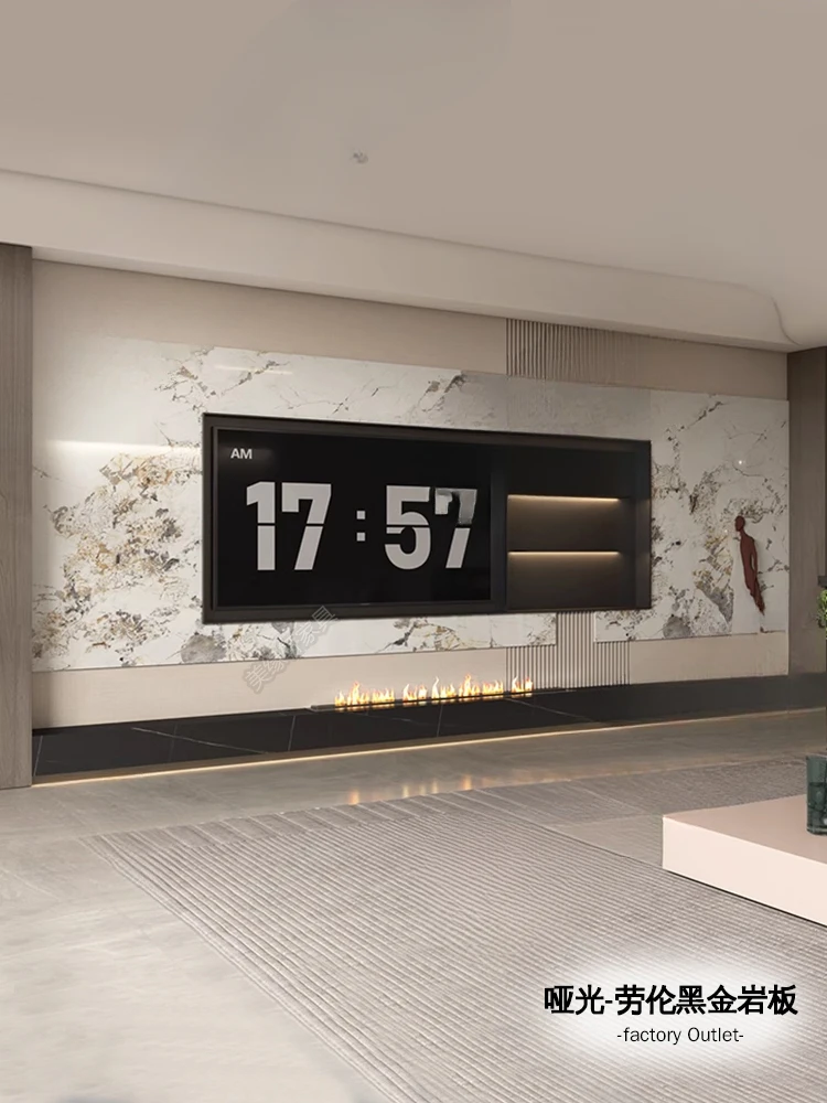 الحد الأدنى من ألواح الصخور السوداء النقية خزانة تلفزيون بيجونيا الزاوية الحرفية الراقية غرفة المعيشة فيلم وخزانة أرضية التلفزيون