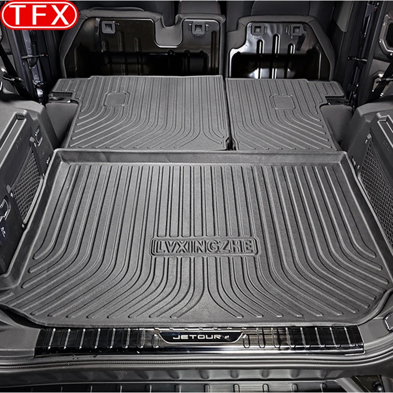 For Chery Jetour T2 2024 2023 Car Styling Rear Trunk Liner Cargo Boot TPE Trunk Mat Floor Tray Mud Kick Carpet Auto Accessories