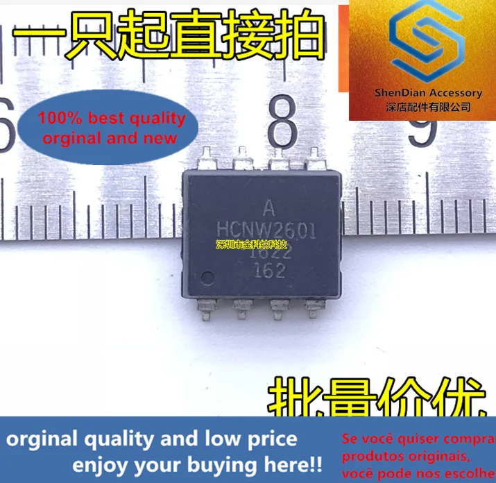 10pcs only orginal new HCNW2601 SMD SOP8 Optocoupler Isolator Optocoupler