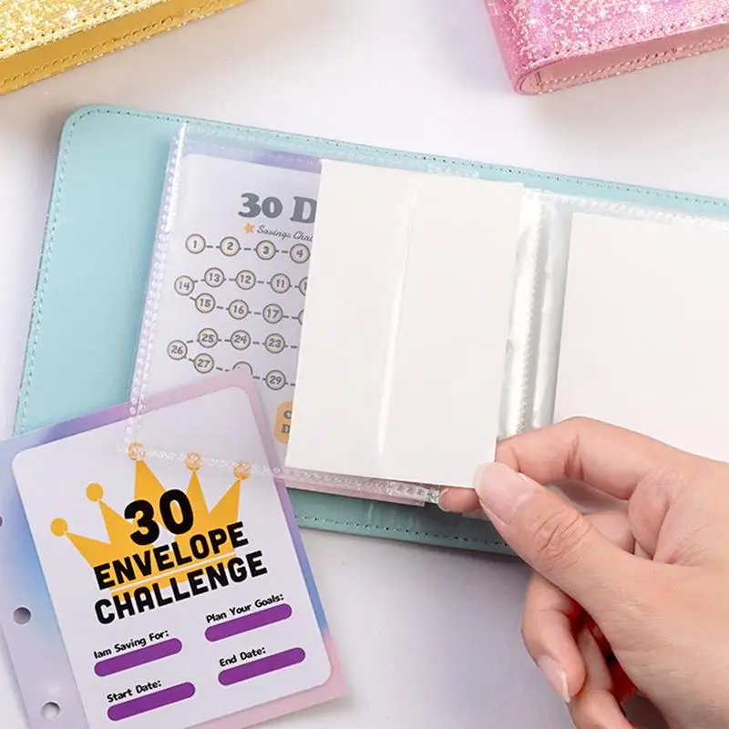 30 Envelopes Money Saving Challenge Budget Planner & Budget Book Financial Planner Savings Binder Money Envelopes For Cash