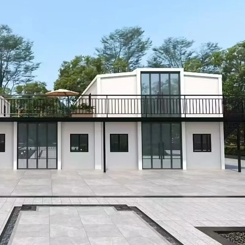 Customized 2 Storey Prefab Modular Home Expandable Container House With 3 4 5 Bedrooms For Hotels Or Garden Rooms Mobile