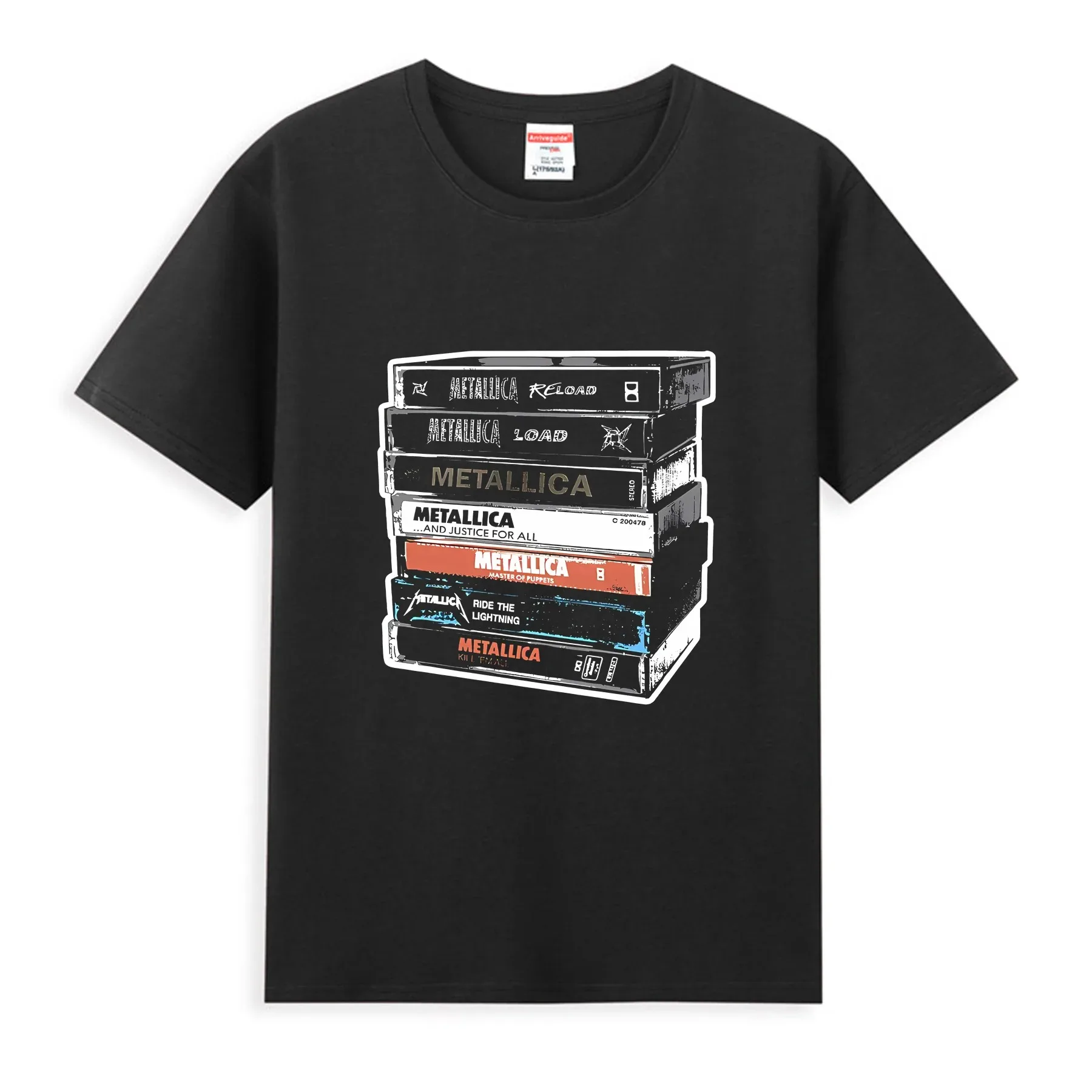 Fashion 2026 Metallica Rock Music Printed Cotton T-shirt Men's Summer Casual Top Short Sleeve Classic Male Women Tee