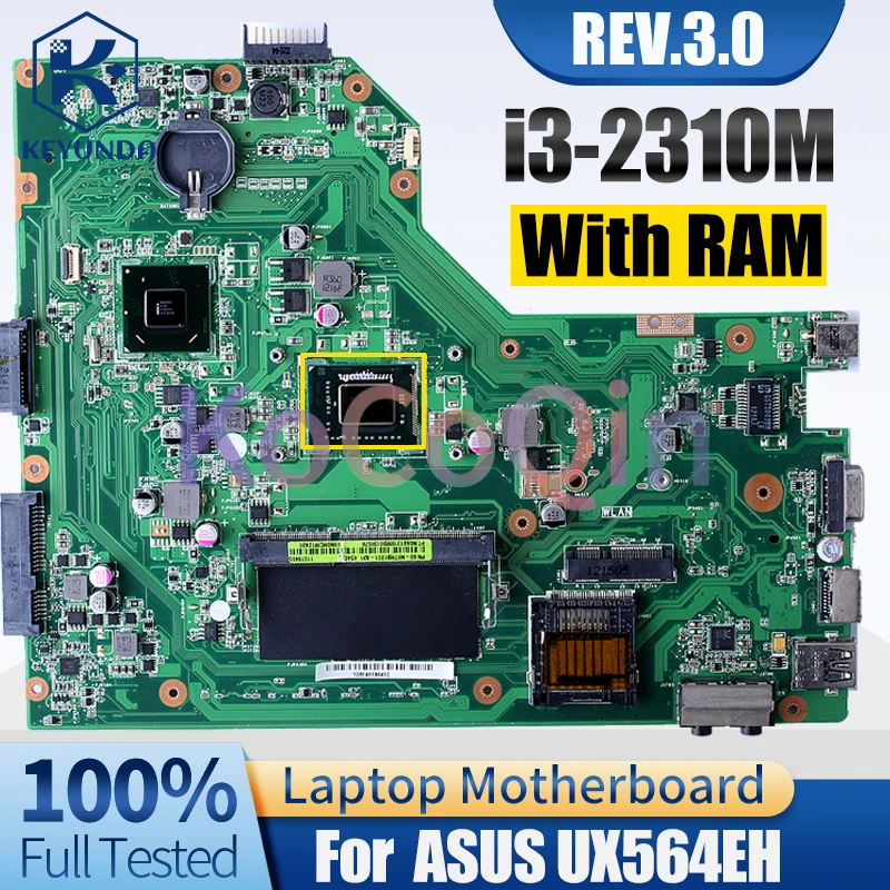 Imagem -02 - Portátil para Asus K54c Notebook Mainboard 60n9tmb1700 Sr04s I32310m I3-2350m Ram Completo Testado Rev.3.0-placa-mãe