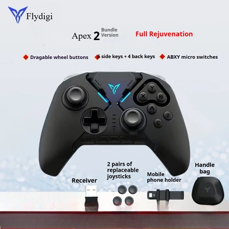 Flydigi Apex2 Game Controller Eating Chicken Artifact Set  Gaming Controller Grip Gamepad  For Android Game Controller