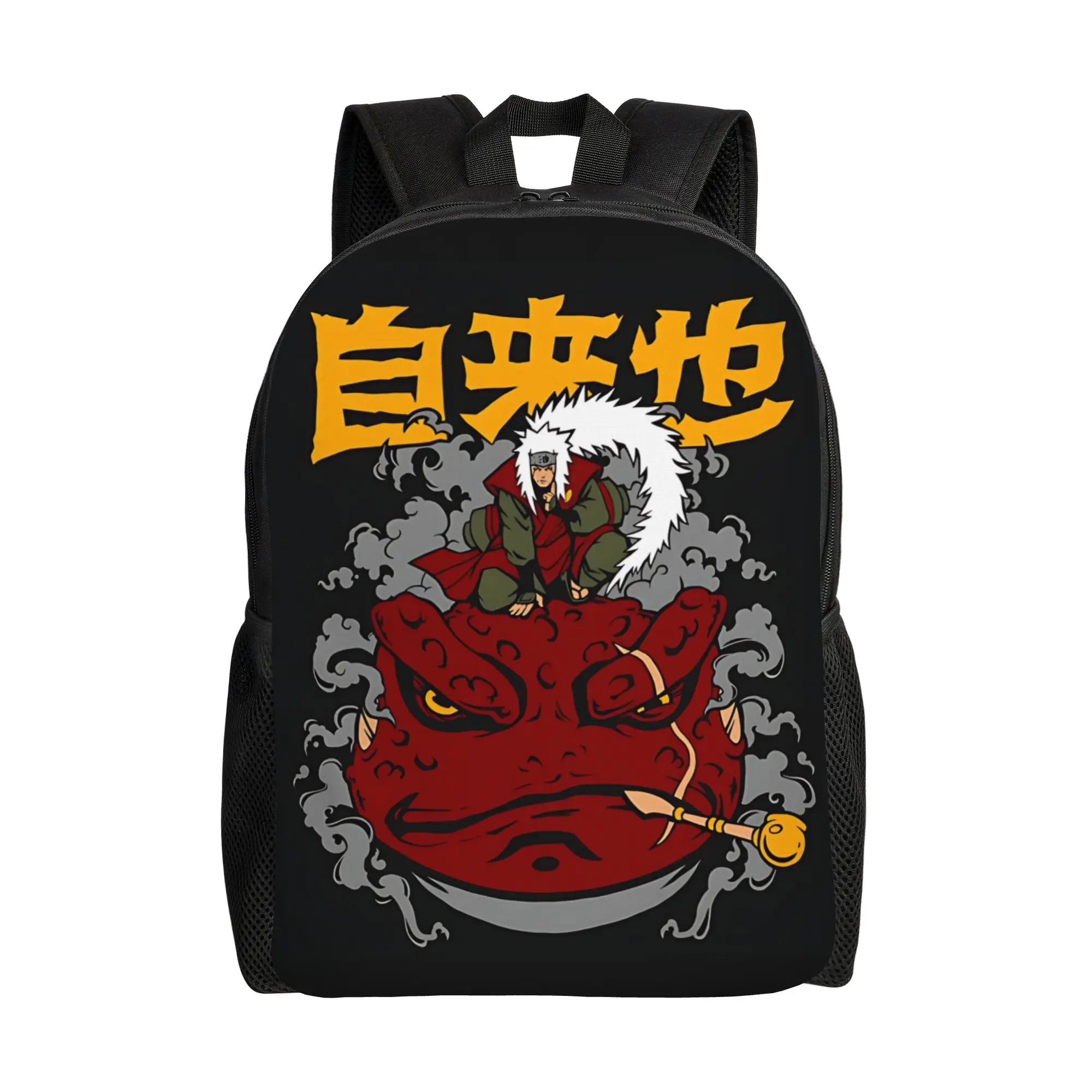 Mochilas de Moda Naruto Anime Comic Daypack Mochila Kawaii para Caminhadas com Fecho de Zíper