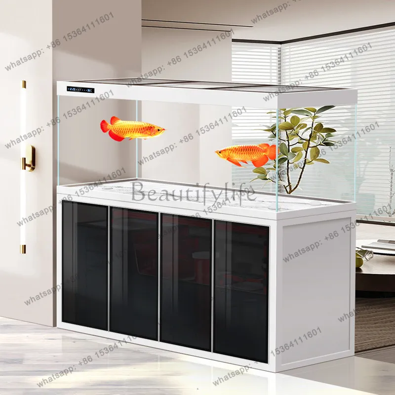 FG Premium Tubeless Arowana Ecosystem Executive Floorstanding Aquarium with G-Crystal Glass & Advanced 4-Side View Filtration JT