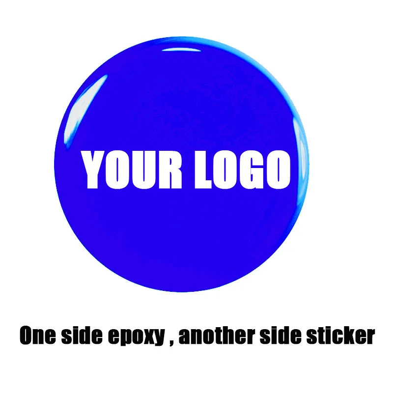 70mm Diameter Customized Logo Printed NFC Epoxy Sticker 13.56MHz 14443A protocol