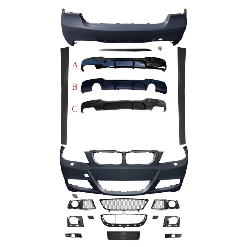 

Подходит для BMW 3 серии E90 2005-2012 гг., бампер M- Surround M-Tech, комплект кузова