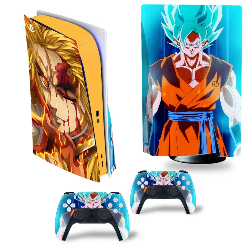 Anime Dragon Ball Skin Stickers for PS5 Digital Disc Edition Protective Shell Handle Decoration Strip for PS5 Accessories Gift