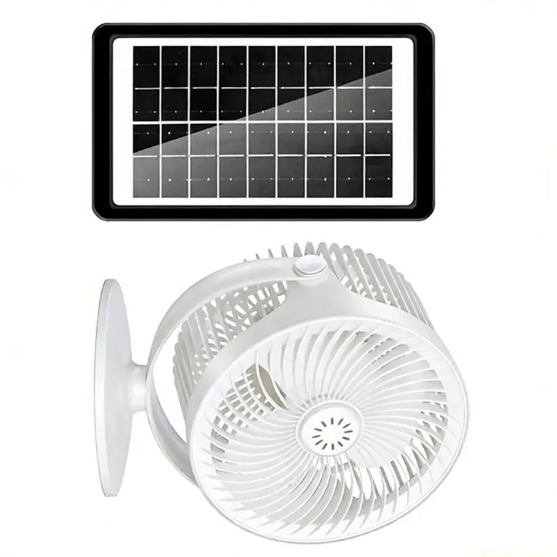 D0AB Powerful Solar Fan Generating 45dB Sound And 5M Per Second ventilation For Cooling
