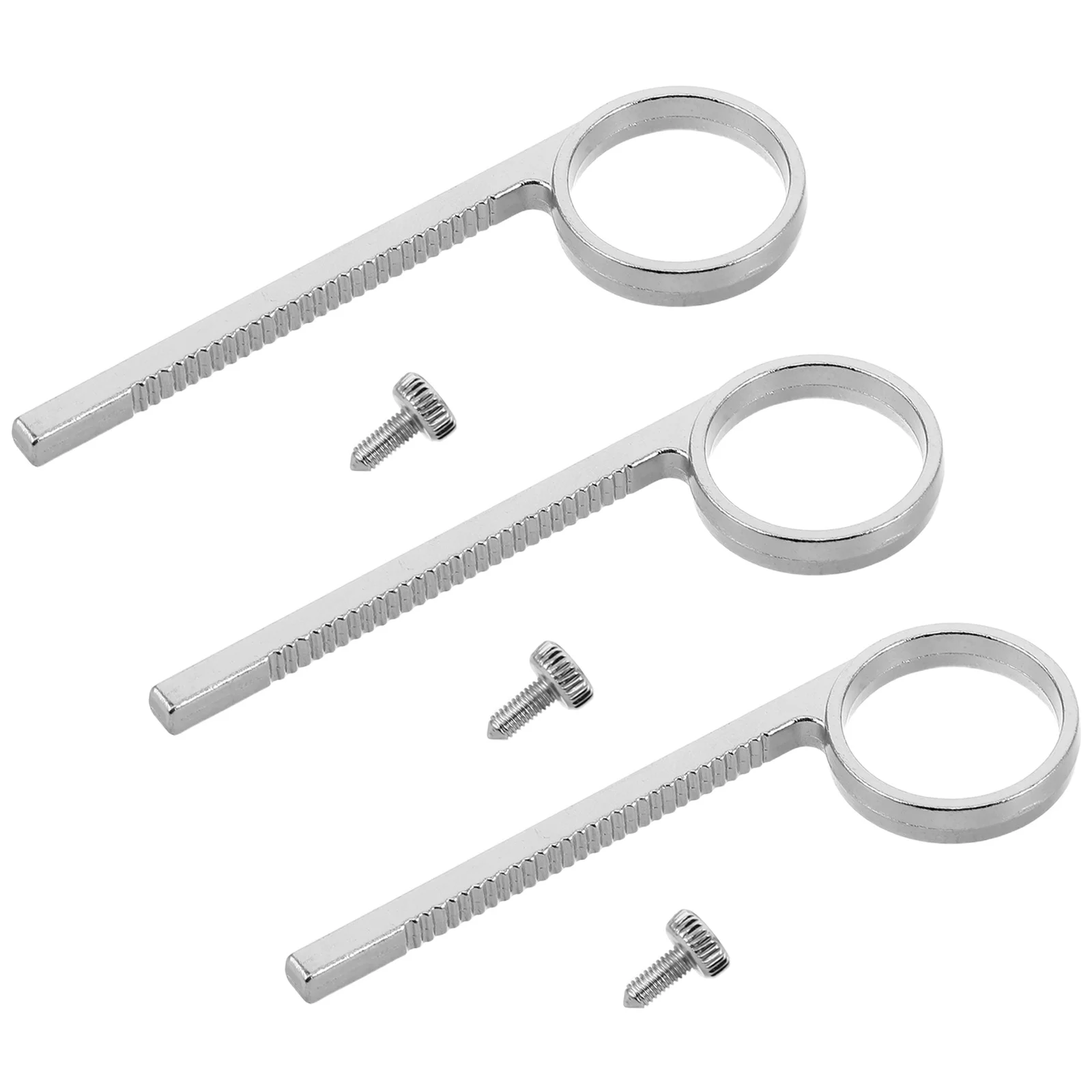 

3 set Trumpet Slide Finger Ring Metal Valve Grip Ring For School Band Jazz Practice Anti-Slip Trumpet Valve Slide Pull