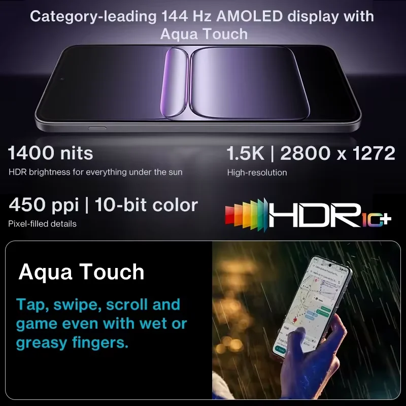 هاتف OnePlus Nord 5 الذكي بسعة 8 جيجابايت + 256 جيجابايت/12 جيجابايت + 512 جيجابايت، 6.83 بوصة AMOLED 1.5K (FHD+)، 2800 × 1272، كاميرا Snapdragon 8s Gen 3، Android 15,50 ميجابكسل OIS + EIS، بطارية 6800 مللي أمبير في الساعة، 80 وات، Wi-Fi، 4.4، NFC، GPS، #6