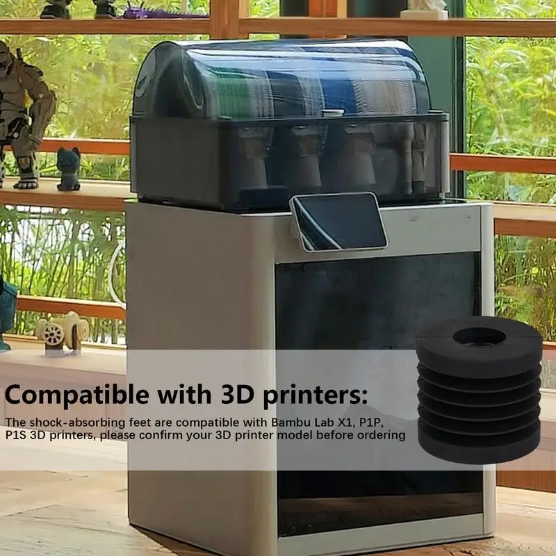 Rubber Pad 3D Printer Shock Absorbing Universal Rubber Pads For 3D Printer 3D Printer Parts For School Home And Work Area