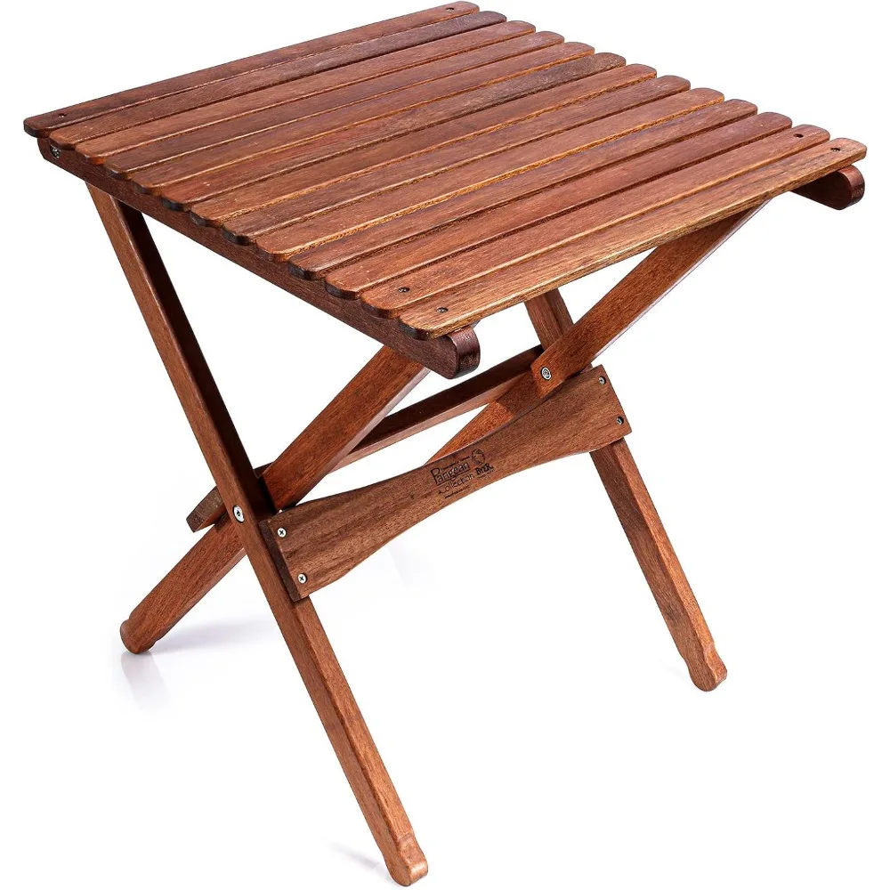 

, Pangean Folding Wooden Table, Easy to Fold and Carry Wooden Camp Table, Match Pangean Furniture, 20" L x 20" W x 22" H