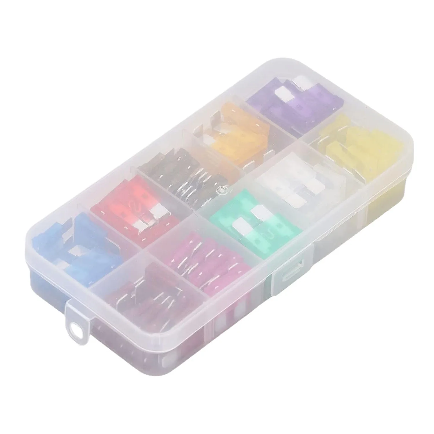 80pcs Boxed Aluminum 3-40A Blade Type Medium Fuses Car Fuse Kit for Automotive Protection